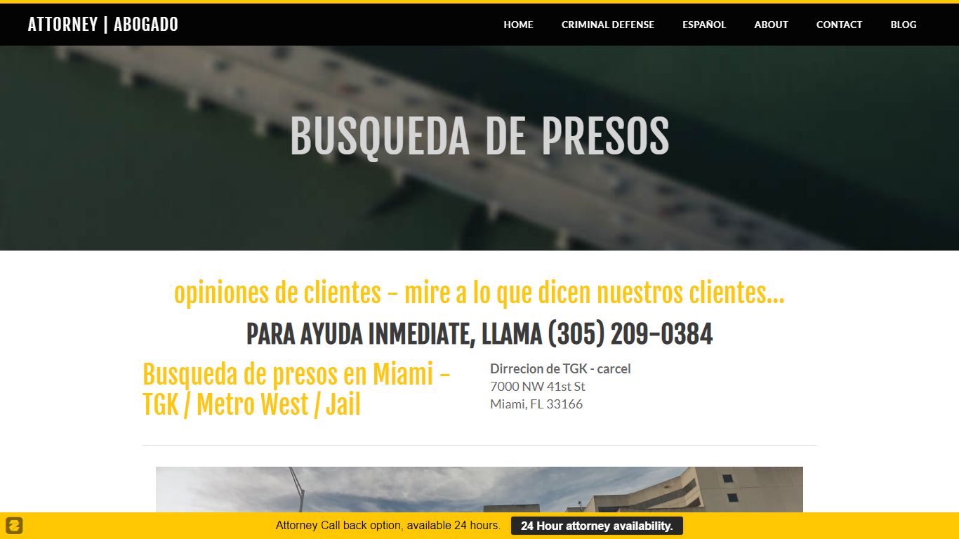 Busqueda de presos - ATTORNEY | ABOGADO
